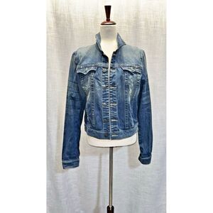 Sutters Copper Riveted Denim Jean‎ Jacket Juniors X-Large